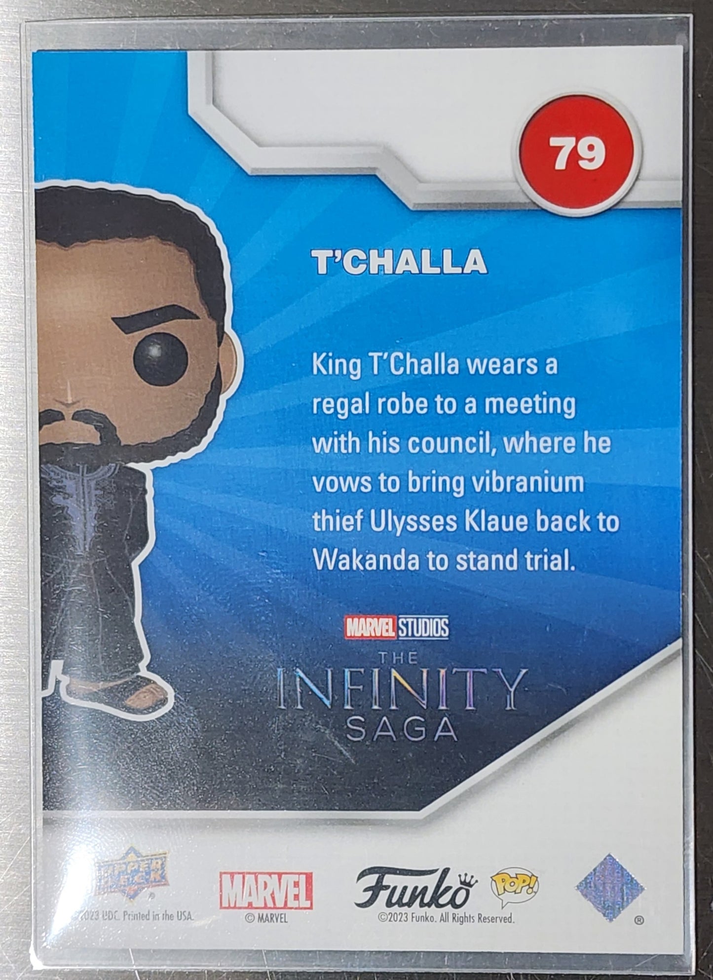 T'Challa upperdeck funko trading card 05/99