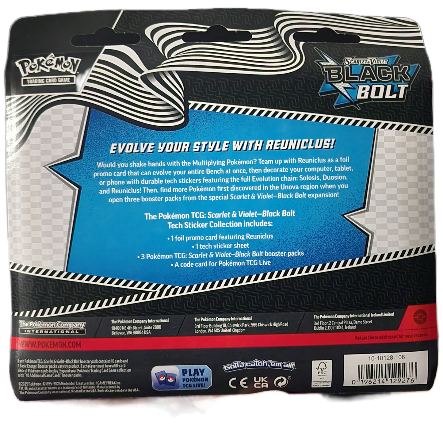 Black Bolt Tech Sticker Collection - SV: Black Bolt (BLK)