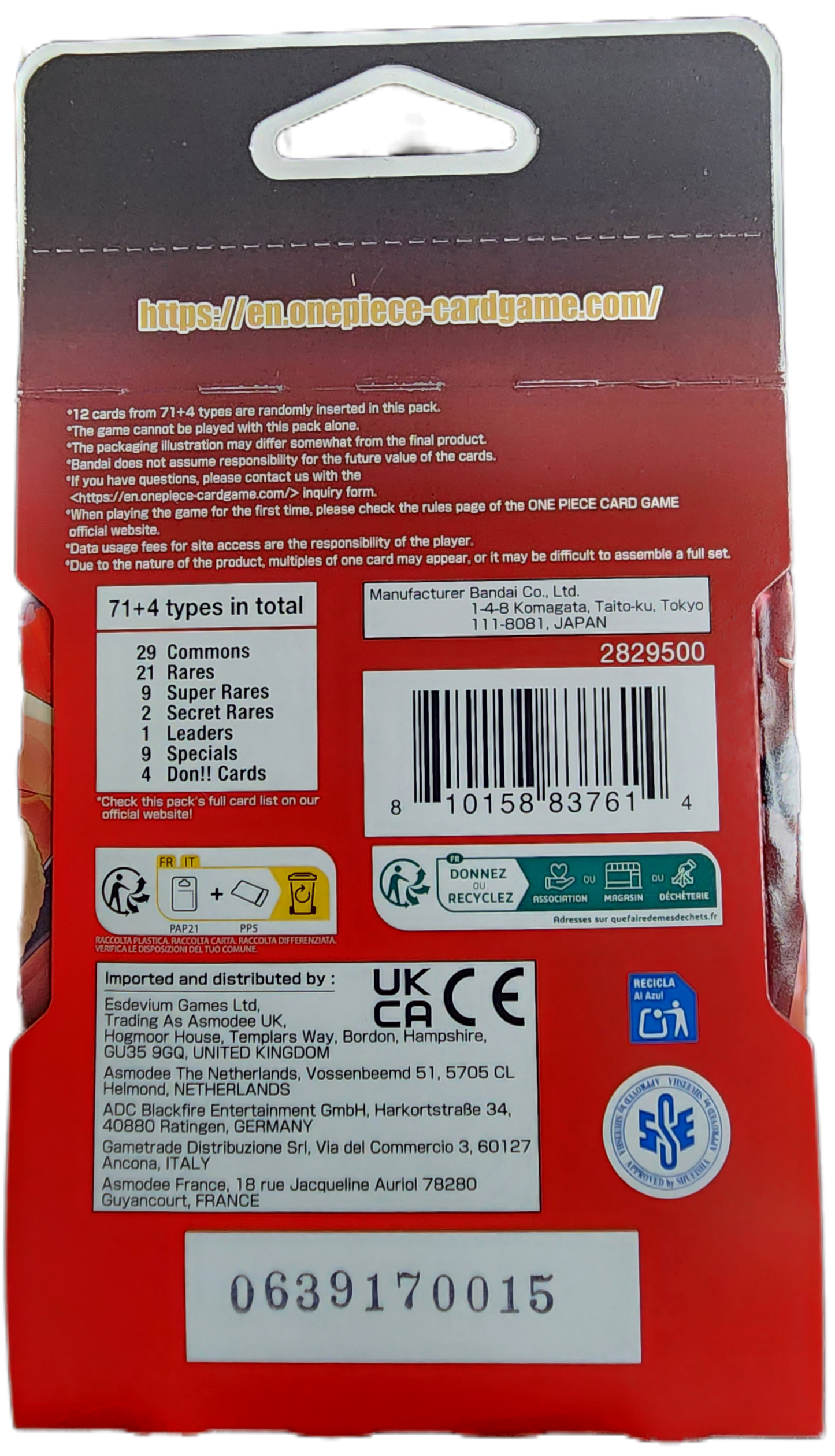 EB-03 One Piece Heroines Edition Sleeved Booster Pack