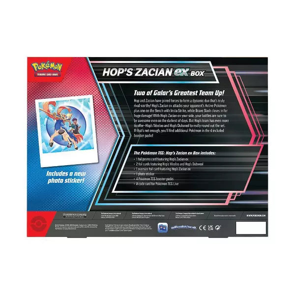 Pokémon Trading Card Game: Hop’s Zacian ex Box