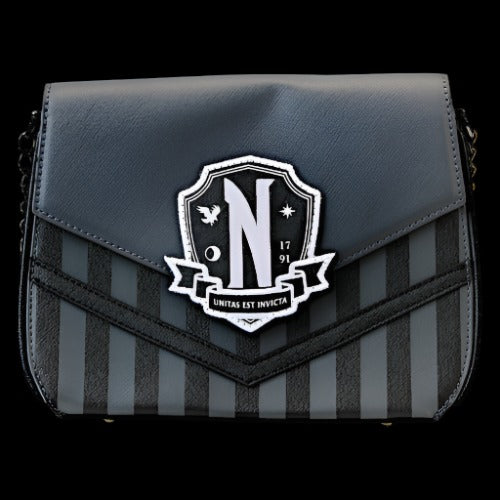 WEDNESDAY ADDAMS EXCLUSIVE NEVERMORE CROSSBODY BAG