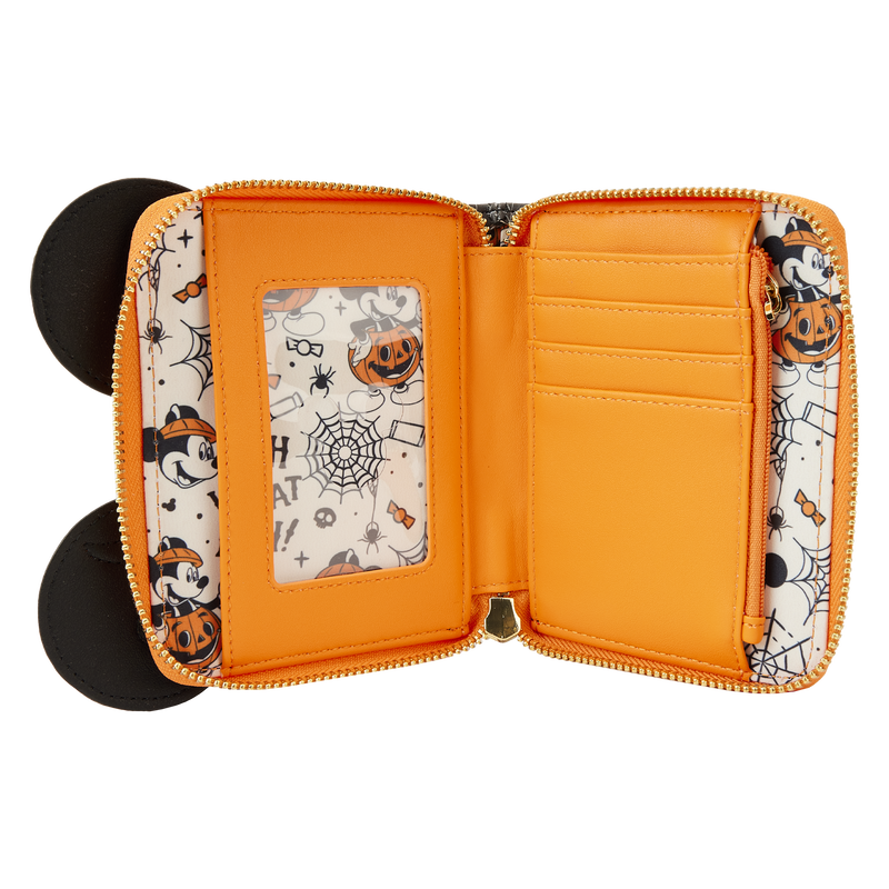 MICKEY MOUSE PUMPKINS ZIP AROUND WALLET