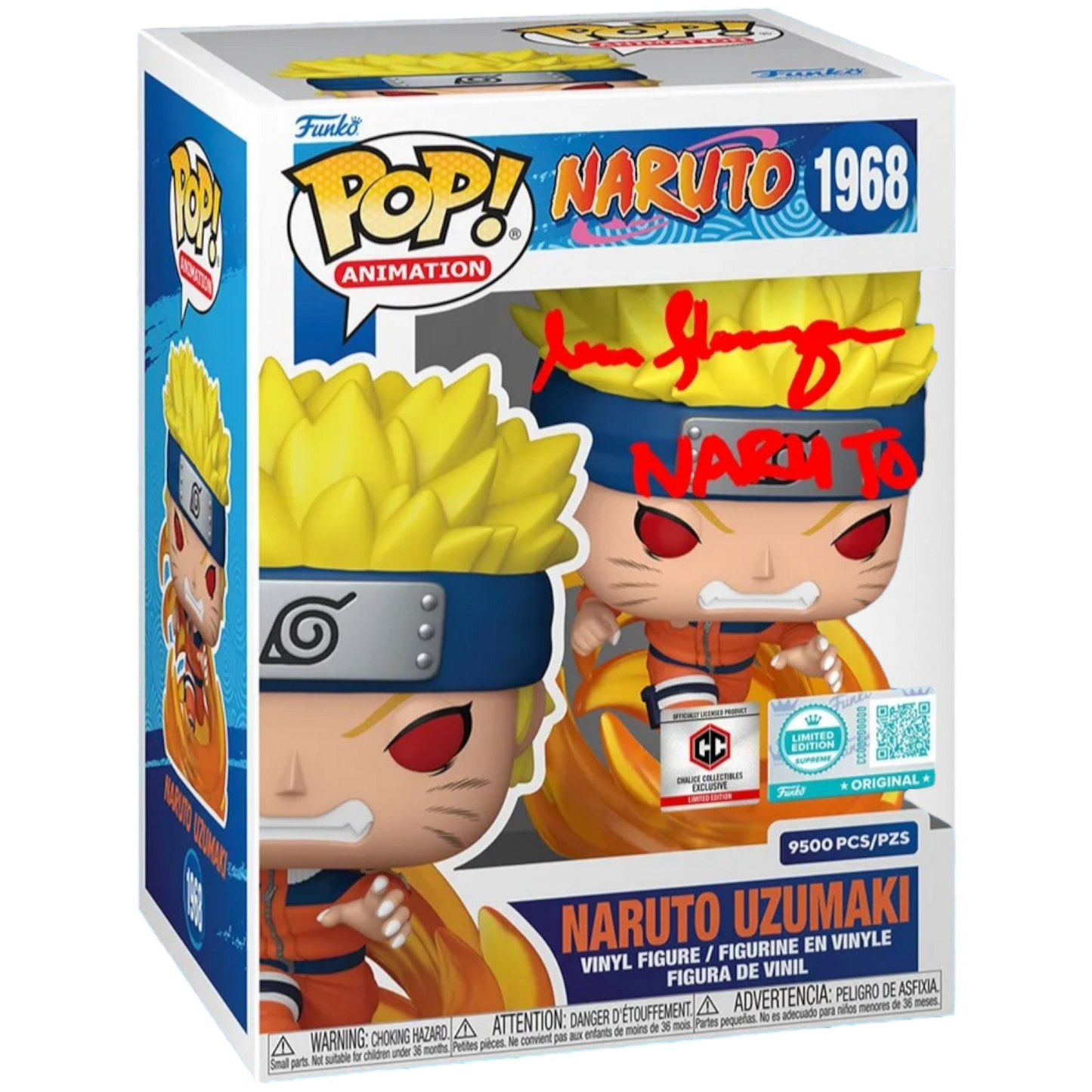 Naruto Uzumaki 1968 LE 9,500 Signed EVA