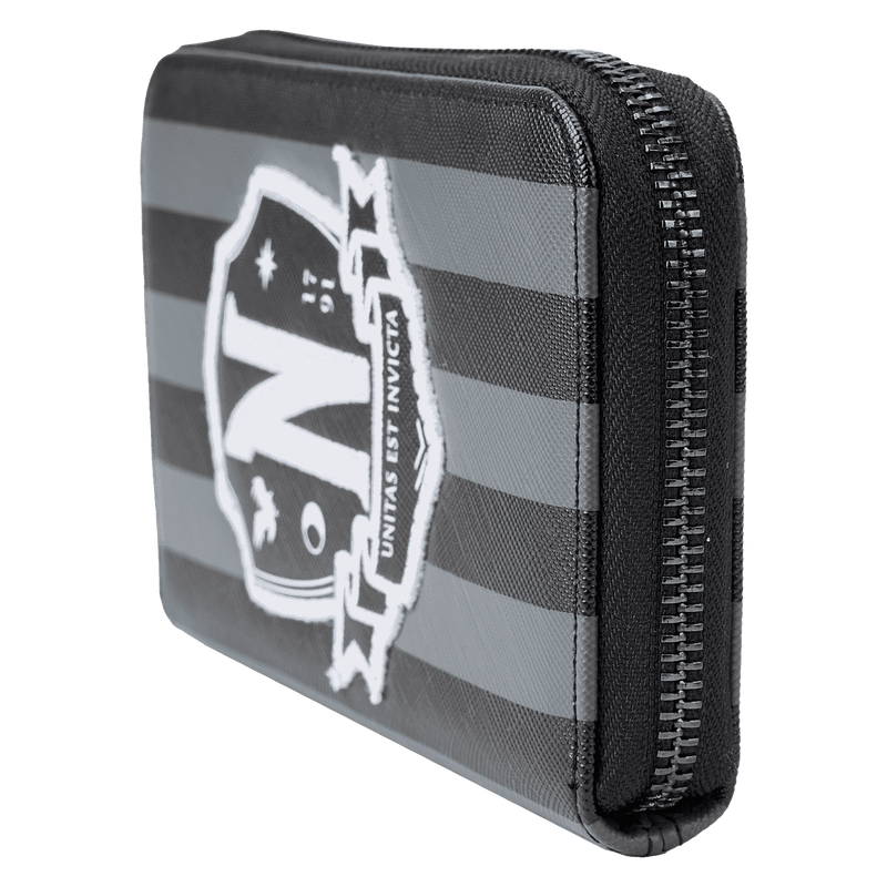 WEDNESDAY ADDAMS EXCLUSIVE NEVERMORE ZIP AROUND WALLET