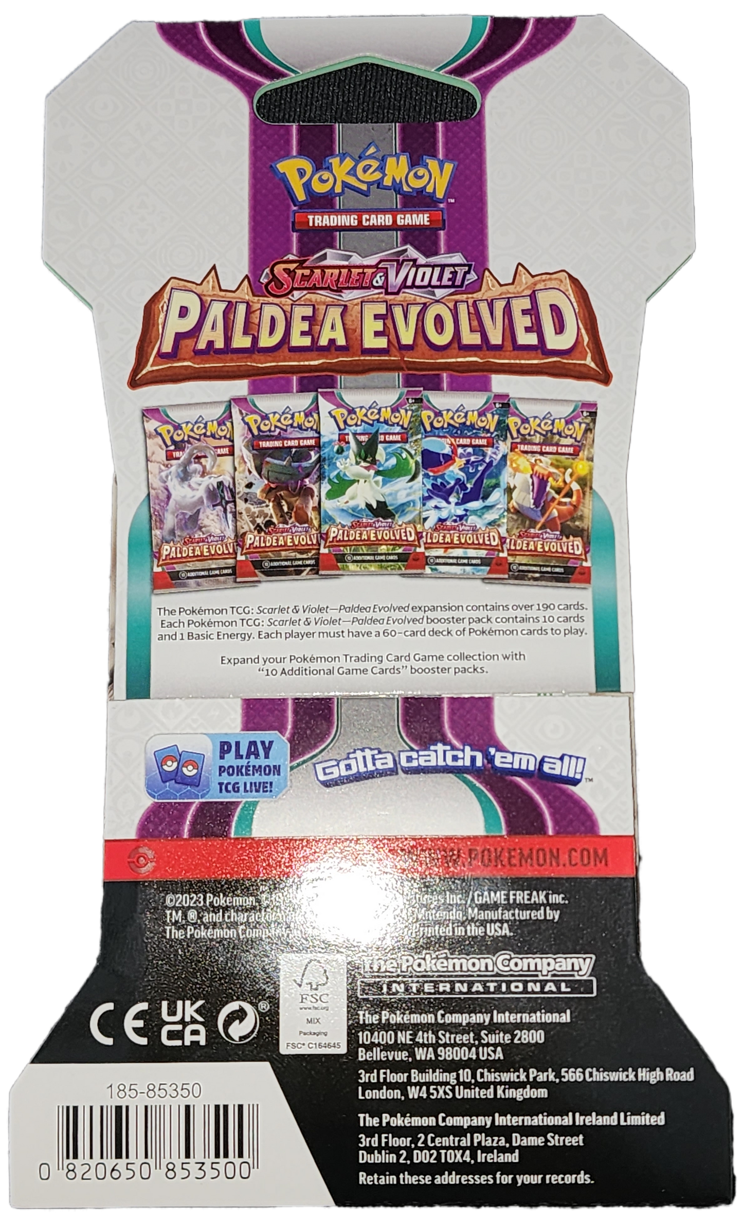 Paldea Evolved Sleeved Booster Pack