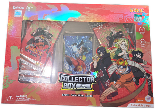 Naruto Smriti Collectible Cards Earth Scroll 002A Collector Box of 10 Packs with PR Card