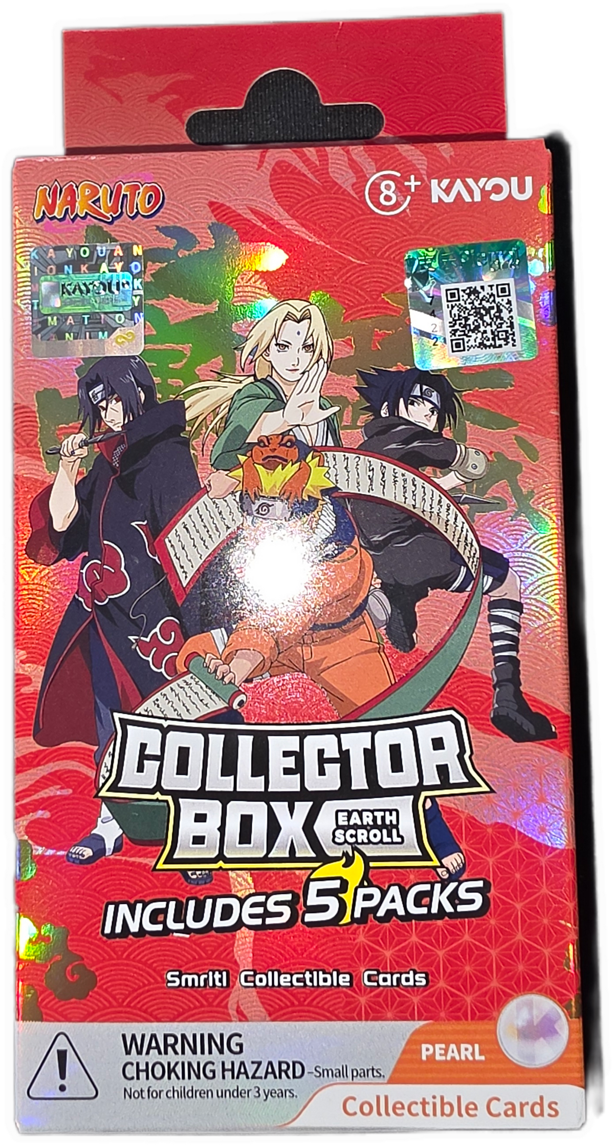 Naruto Smriti Collectible Cards Earth Scroll 002 Collector Box of 5 Packs