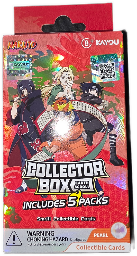 Naruto Smriti Collectible Cards Earth Scroll 002 Collector Box of 5 Packs