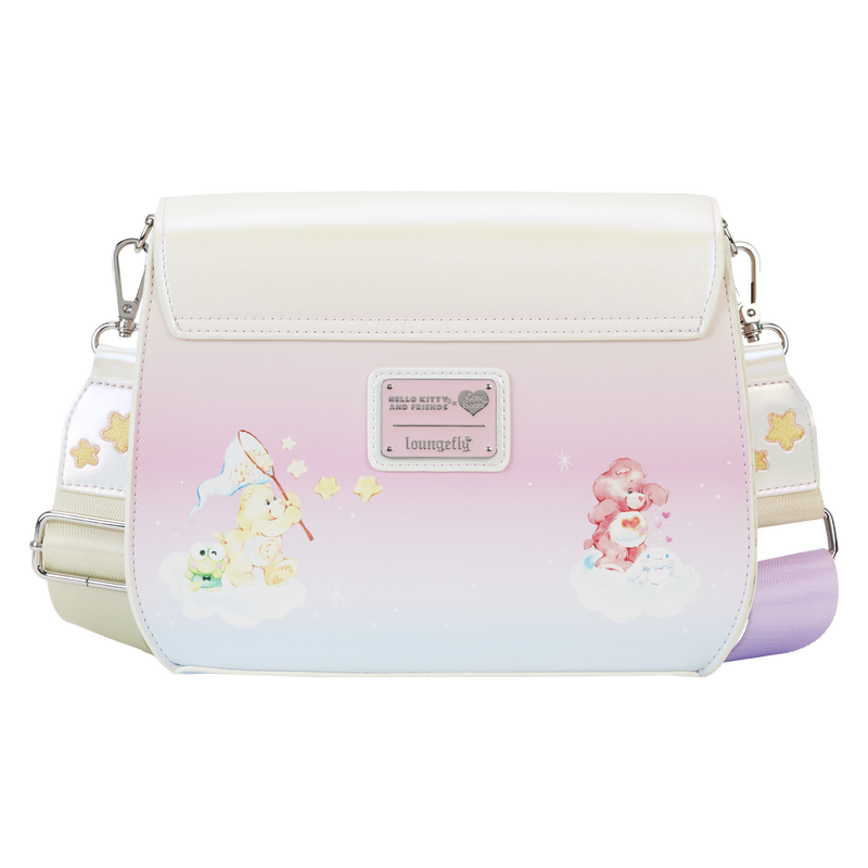 CARE BEARS X SANRIO EXCLUSIVE HELLO KITTY & FRIENDS CARE-A-LOT CROSSBODY BAG