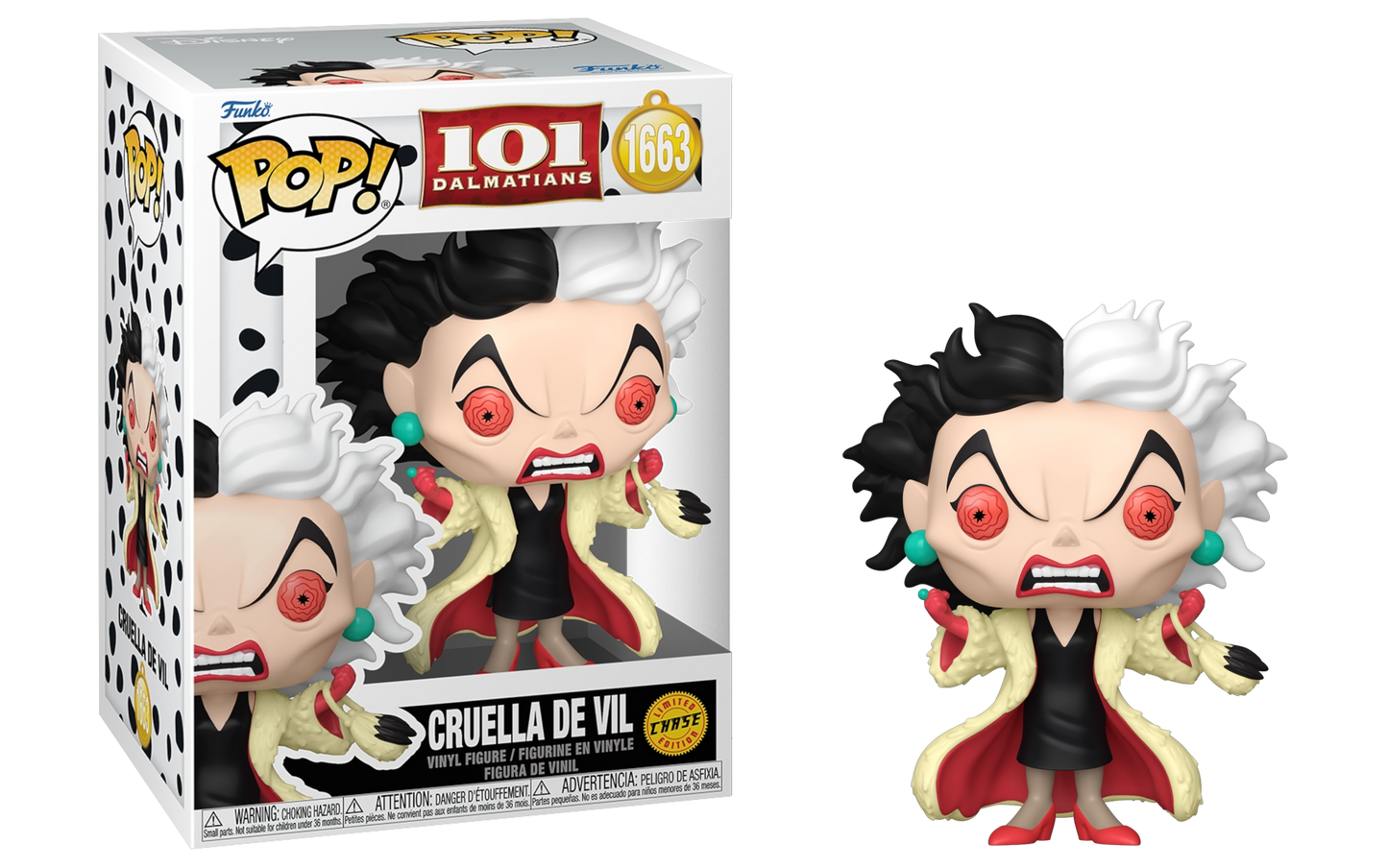 Cruella De Vil Funko 1663 Chase Bundle