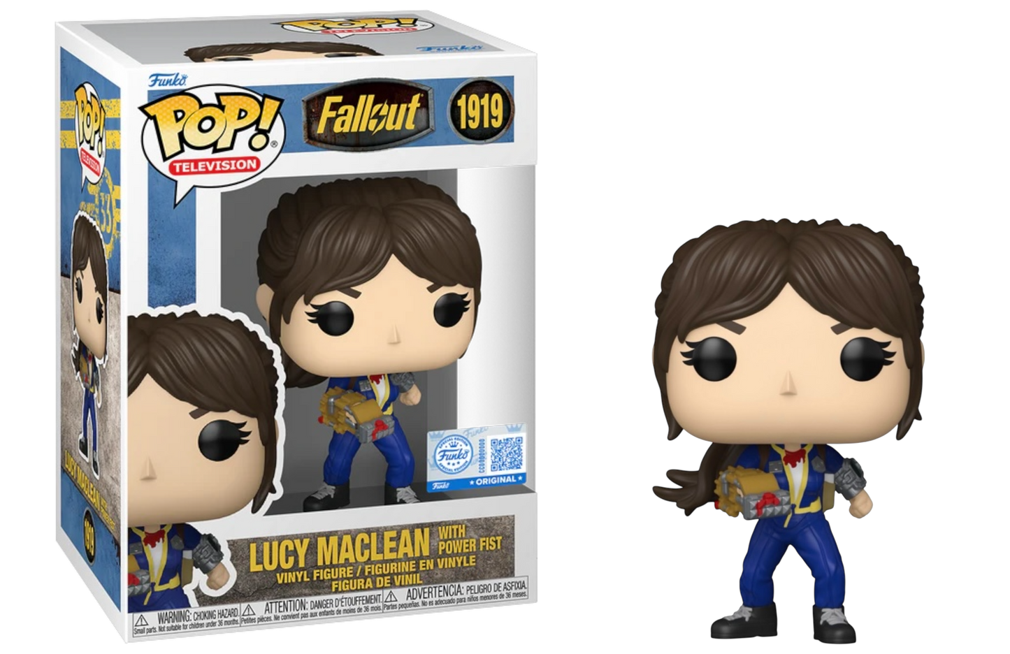 Lucy MacLean with Power Fist Funko 1919