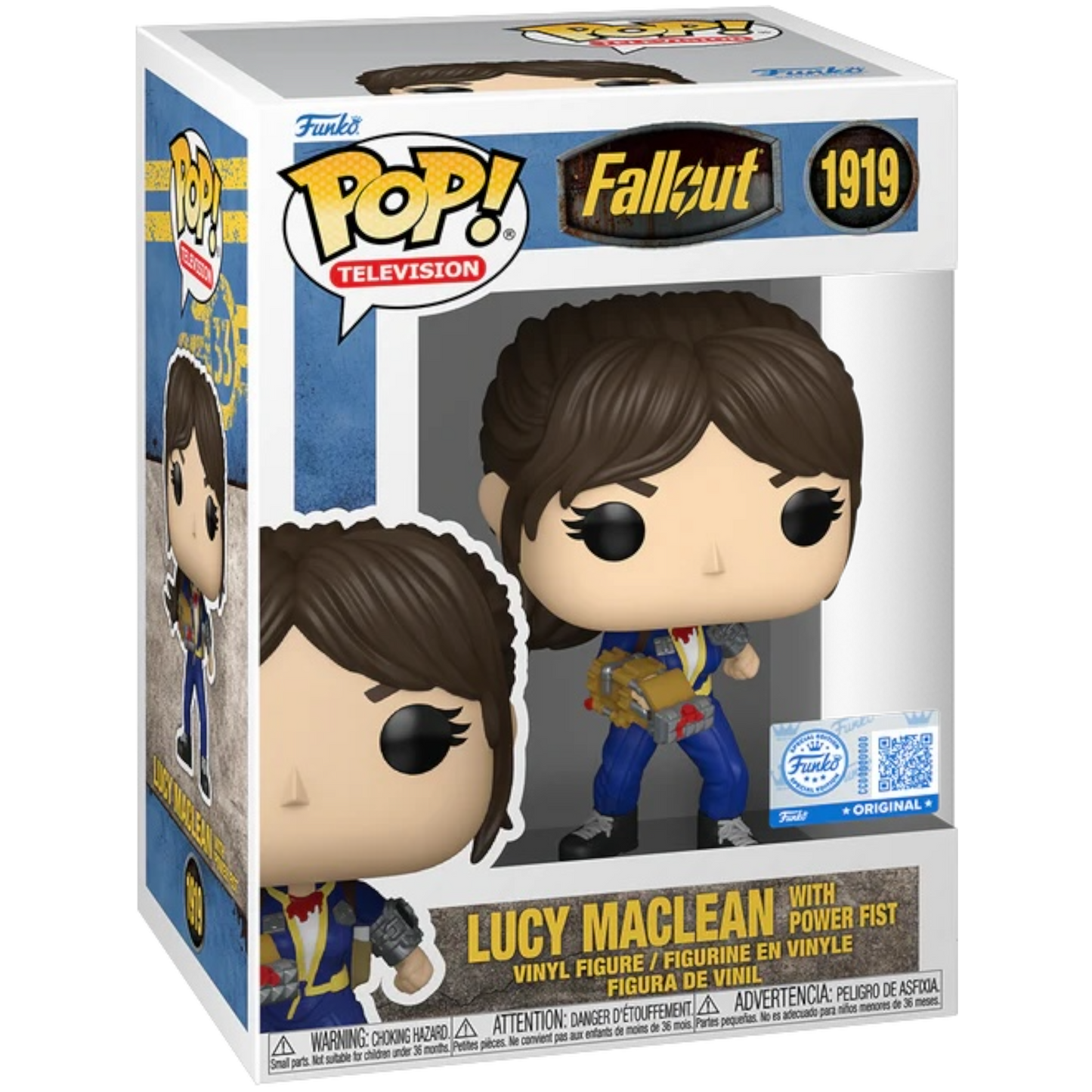 Lucy MacLean with Power Fist Funko 1919