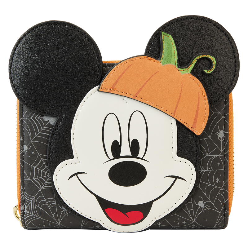 MICKEY MOUSE PUMPKINS ZIP AROUND WALLET