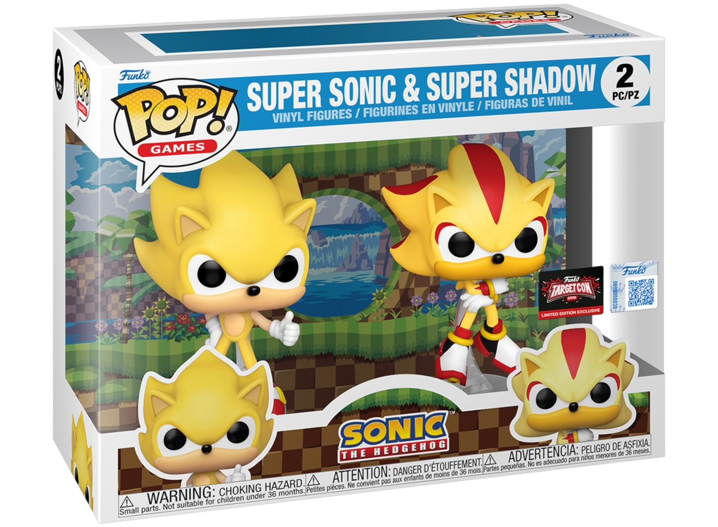 Super-Sonic & Super-Shadow Funko 2-Pack TargetCon 2026 Sticker (Flocked)