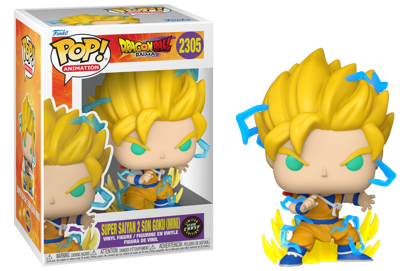 Super Saiyan 2 Son Goku (Mini) Funko 2305 Chase Bundle