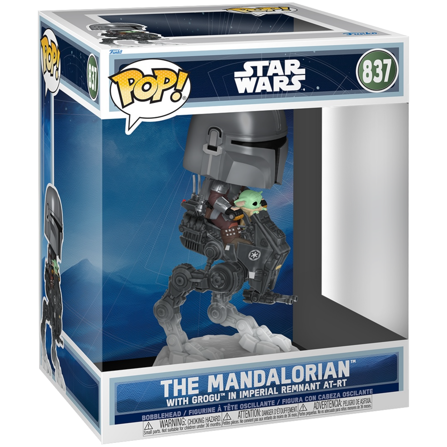 The Mandalorian with Grogu in Imperial Remnant AT-RT Funko 837