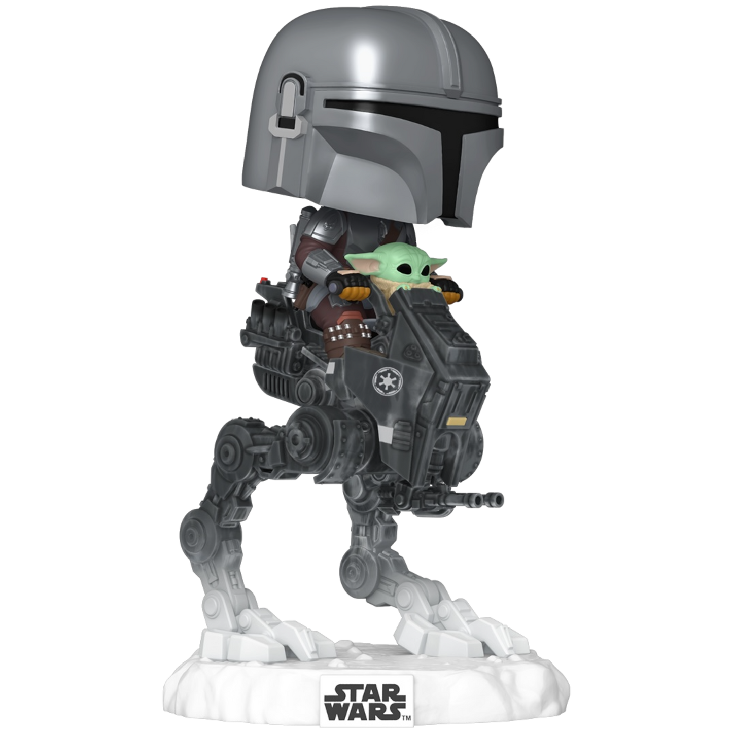 The Mandalorian with Grogu in Imperial Remnant AT-RT Funko 837