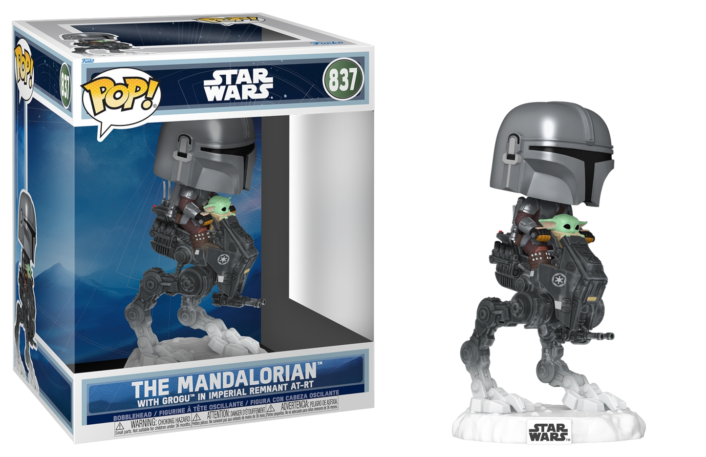 The Mandalorian with Grogu in Imperial Remnant AT-RT Funko 837